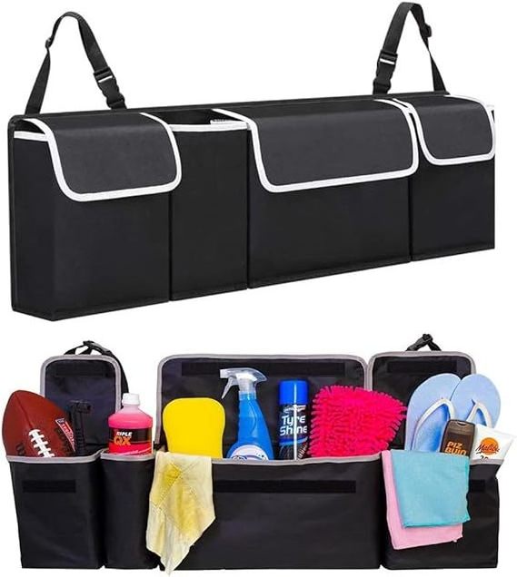 Multifunctional car seat organizer  trunk interior storage  back seat pocket car organize box