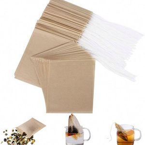 Disposable Tea Filter Bags for Loose Tea,Drawstring Empty Tea Bags for Loose Leaf Tea,with 100% Natural Unbleached Paper