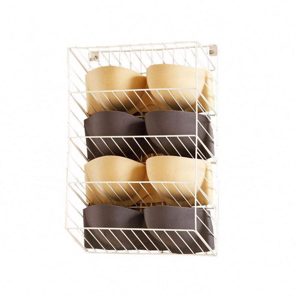 Wall Mounted Iron storage rack for socks underwear hanger household wardrobe clothes pants storage hanging bag no trace sorting