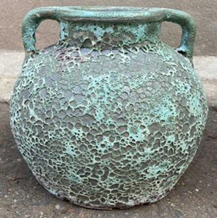 Cheap large planters for outdoors - vase for home decor - ANCIENT GREEN - Model VA - 48 Whosale in bulk from Vietnam