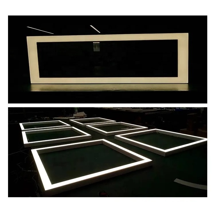 LN LED Customizable Square LED Light Fixture Hanging Recessed Surface Mount for Modern Office