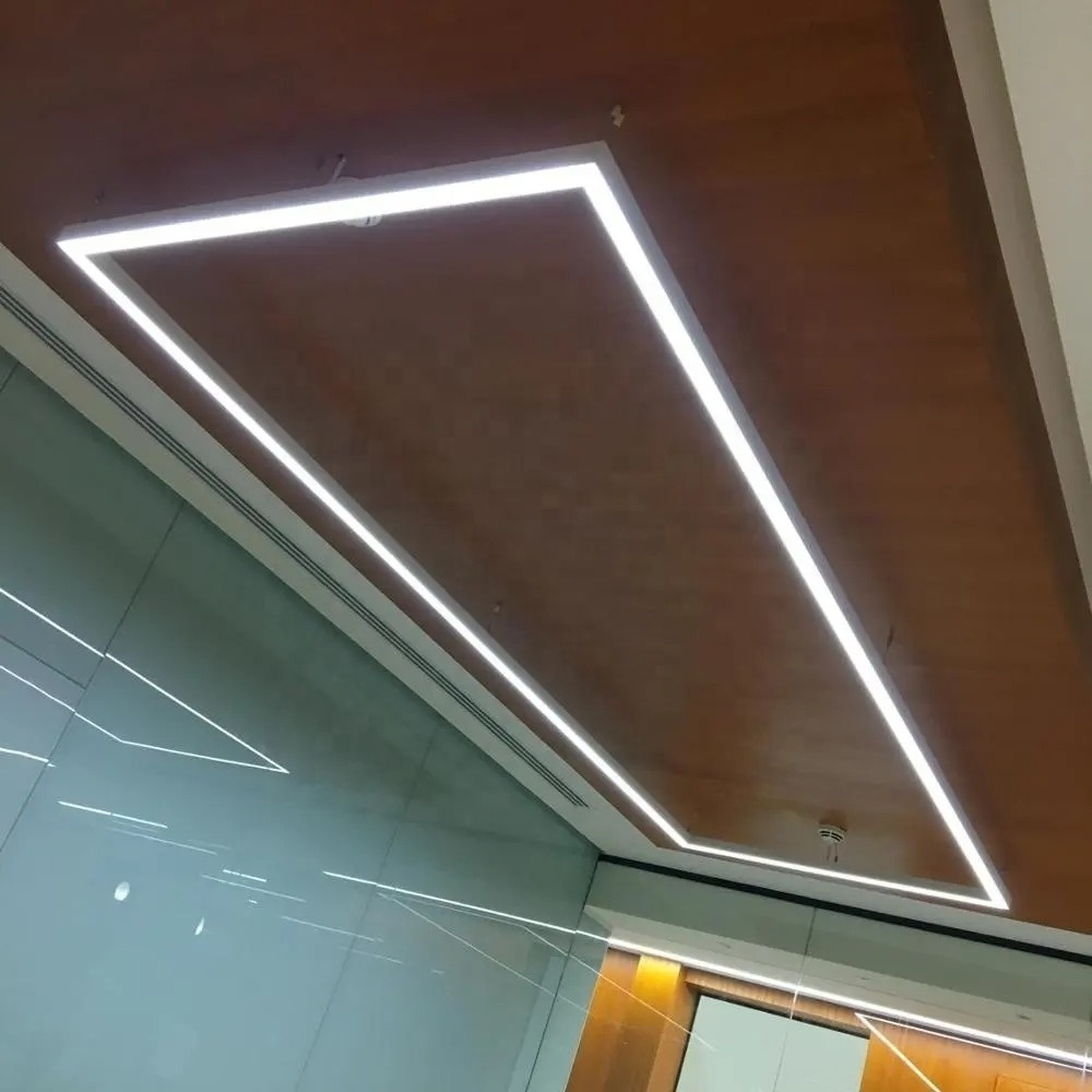 LN LED Customizable Square LED Light Fixture Hanging Recessed Surface Mount for Modern Office