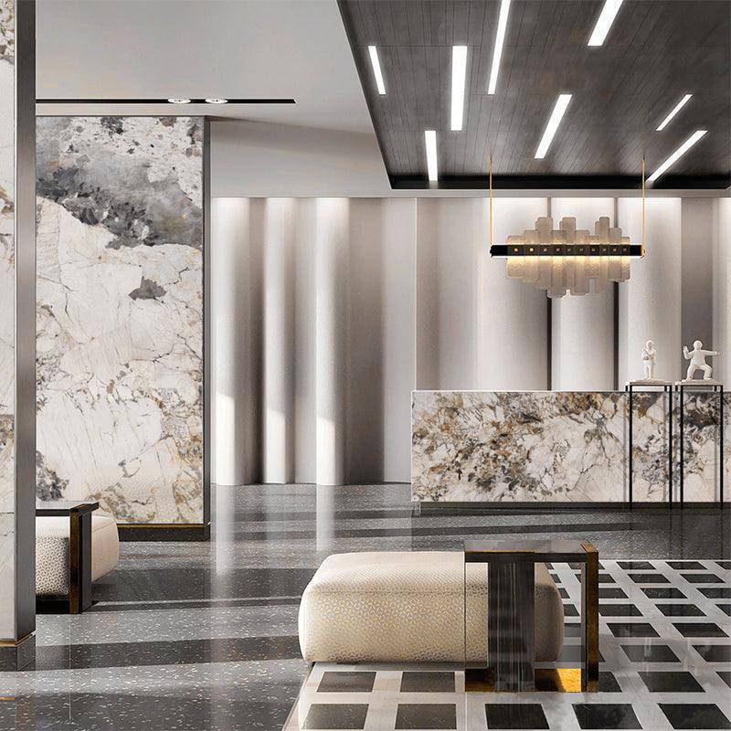 Wall Decoration Tile Sintered Stone marble slab Pandora Sheet 800*2600*9 Glossy Large Slab Glossy Full Body Marble Floor