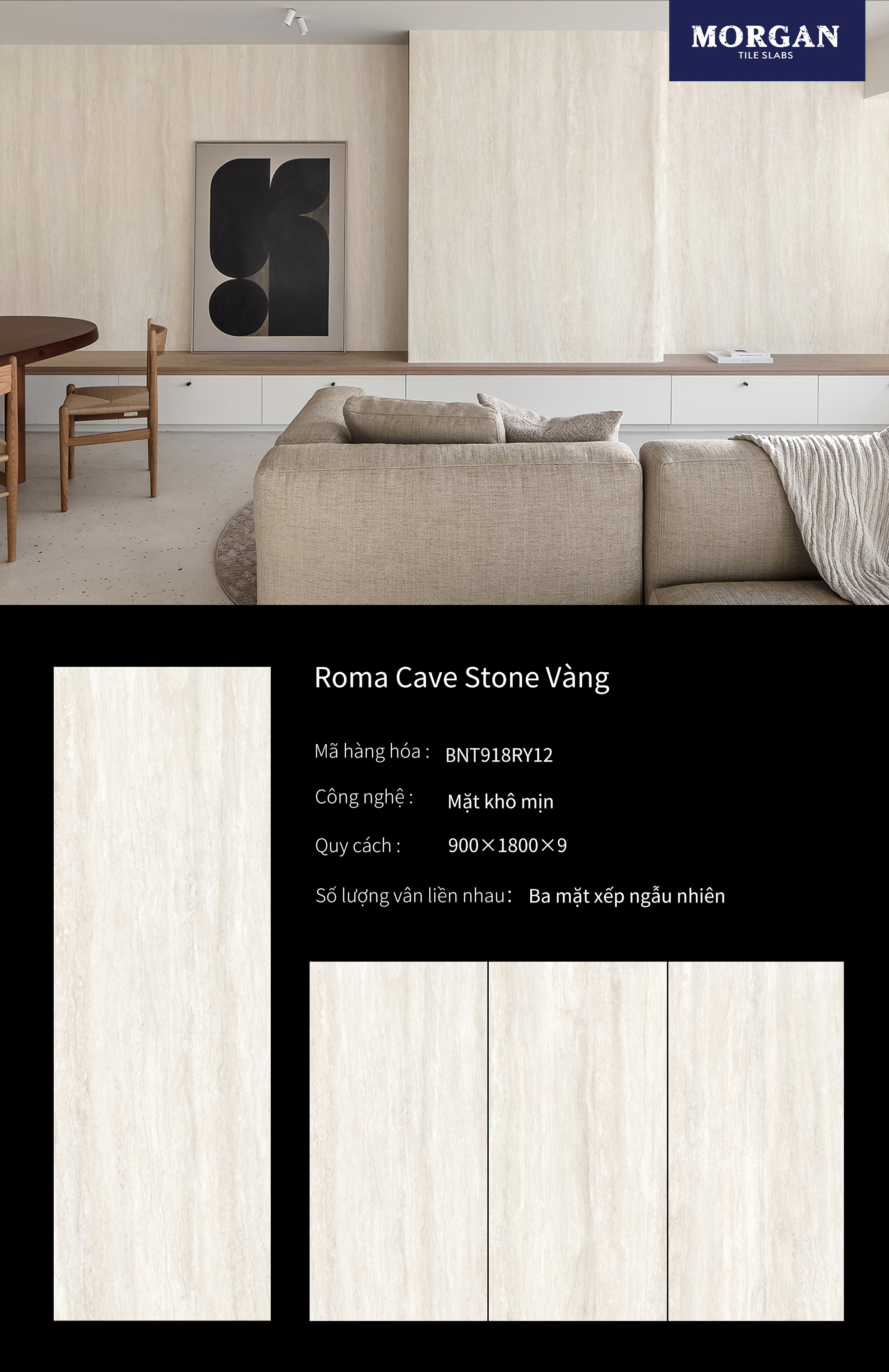 Sintered Stone Roma Cave Stone Yellow sheet 900*1800*9 Soft dry particle 22.5kg/m2 density