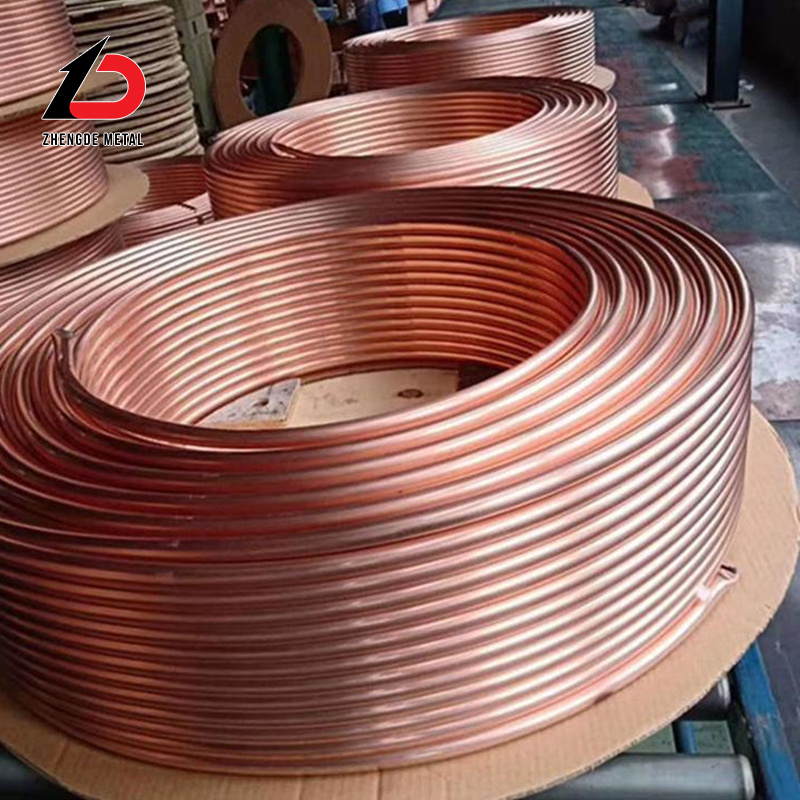 Copper Tube C11000 C10200 C12000 C12200 Round Square Rectangular Oval Copper Pipe for Air Conditioner Refrigerator Brass Pipe