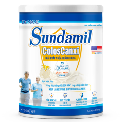 Formula milk supplemented with calcium to prevent osteoporosis for middle-aged and elderly people Sundamil ColosCanxi 800g