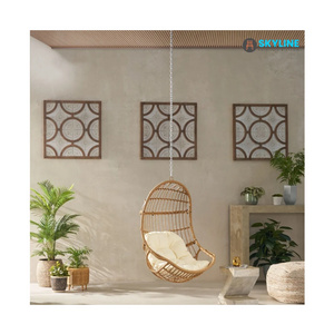 Egg Shaped Patio Wicker Furniture Outdoor Garden Rattan Hanging Basket Rocking Swing Chair from Viet Nam