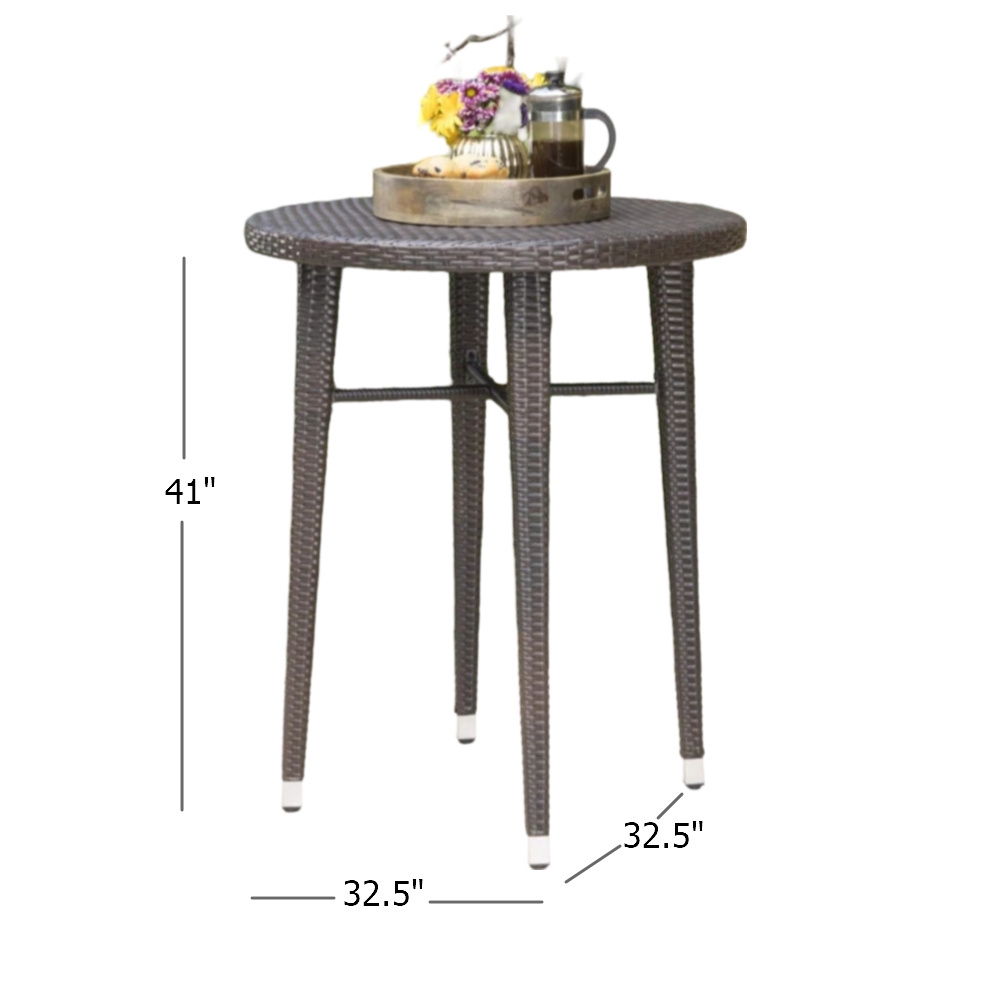 Skyline Weather Resistant Outdoor Dining Set Aluminum Restaurant Furniture Garden Dining Table