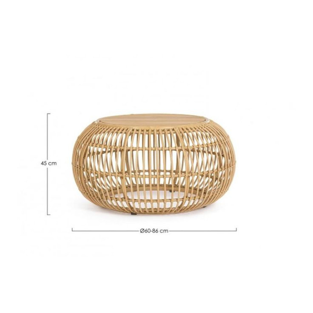 Rattan / Wicker Coffee Tables Living Room Decoration Wicker Interior Furniture Handmade Table Handwoven Rattan Modern