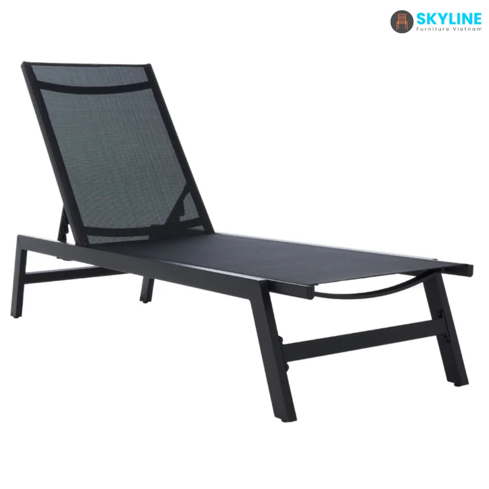 Skyline Garden Furniture Outdoor Poolside Adjustable Portable Aluminium Sun Lounger from Vietnam