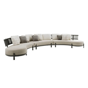 Design Luxury Hotel Garden Sofas Set Outdoor Living Room Furniture with Metal for Courtyard & Garden From Viet Nam