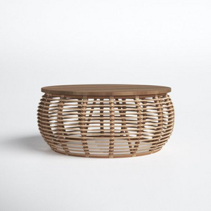 High End Rattan / Wicker Coffee Tables Living Room Decoration Wicker Interior Furniture Handmade Table Handwoven Rattan