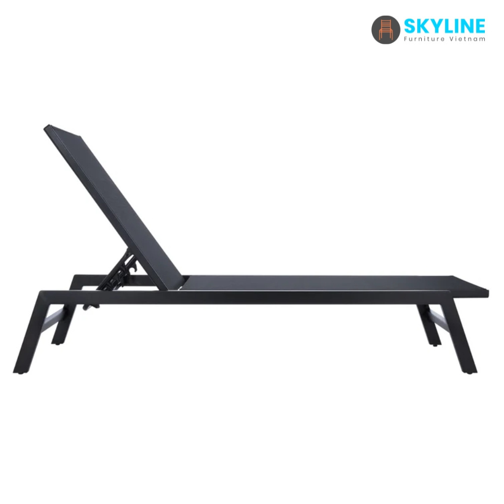 Skyline Garden Furniture Outdoor Poolside Adjustable Portable Aluminium Sun Lounger from Vietnam