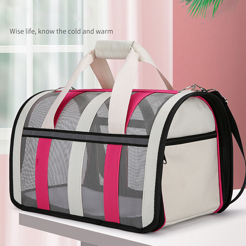 Pet Carrier Bagpack Travel Bag Pet Carrying Bag Design Dog Cat Transport Breathable Folding Pet Cages