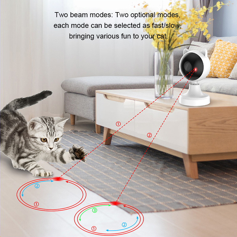 New Arrival Cat Laser Toys Usb Smart Auto Rotating Interactive Laser Light Cats Automatic Electric Pet Toy For Kitten