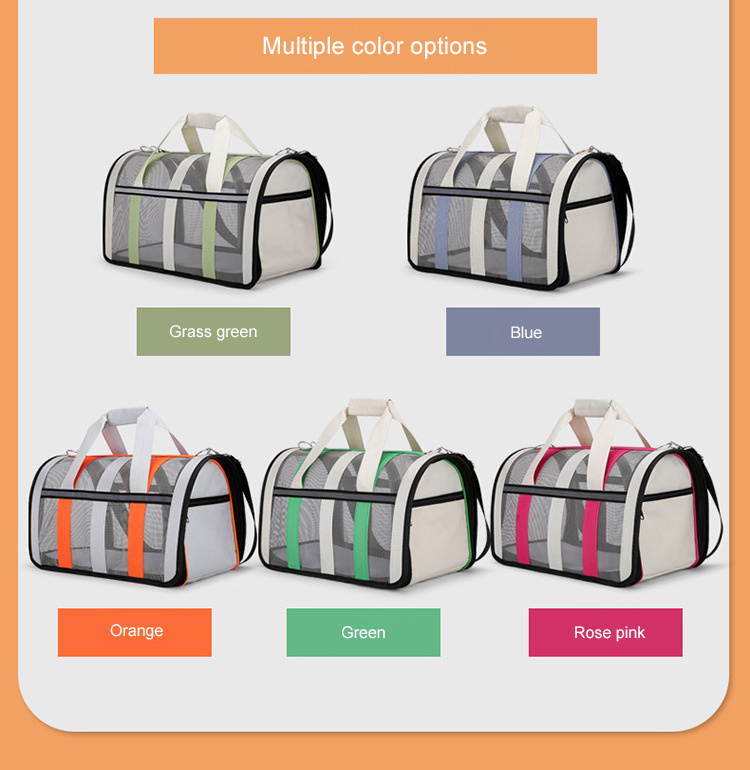 Pet Carrier Bagpack Travel Bag Pet Carrying Bag Design Dog Cat Transport Breathable Folding Pet Cages