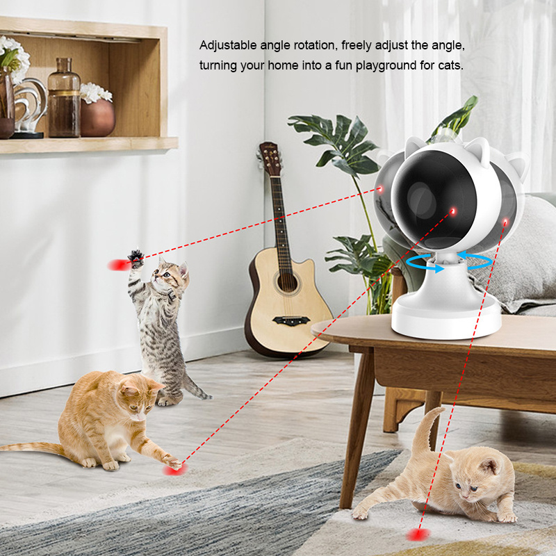 New Arrival Cat Laser Toys Usb Smart Auto Rotating Interactive Laser Light Cats Automatic Electric Pet Toy For Kitten