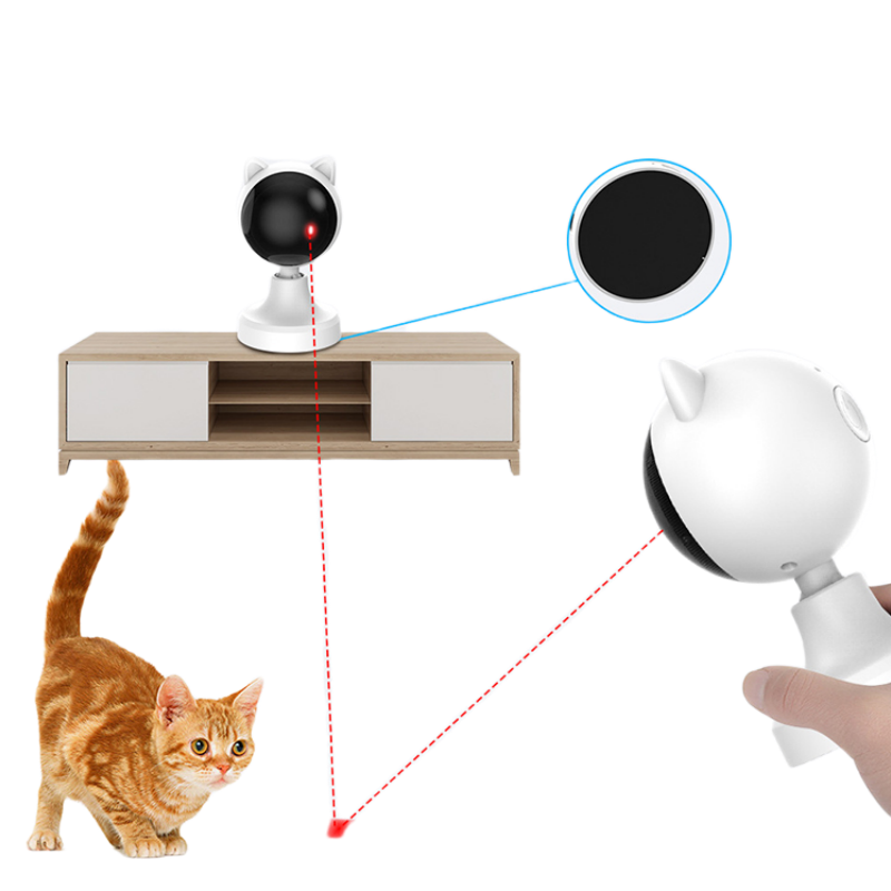 New Arrival Cat Laser Toys Usb Smart Auto Rotating Interactive Laser Light Cats Automatic Electric Pet Toy For Kitten