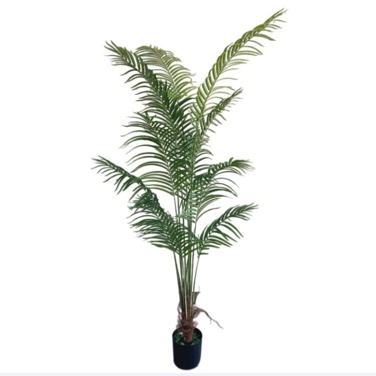 Selling Best Quality Low Price Artificial Flowers Palm 35 Inch Tree Bark High Quality Living Room Greenery Potted Trees