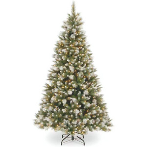 Lampada Co-Arts Snowy Decor Luxury Xmas Tree 210cm Electric Snow Artificial Led Lampara Christmas Tree Arbol De Navidad Arboles