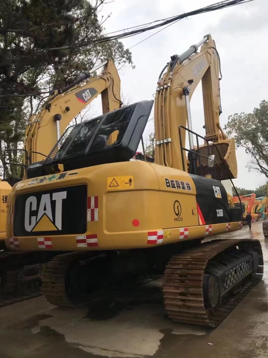 Big Used Digger Crawler Excavator CAT 336D  36TON   with power wheel  CAT329 CAT330 CAT336