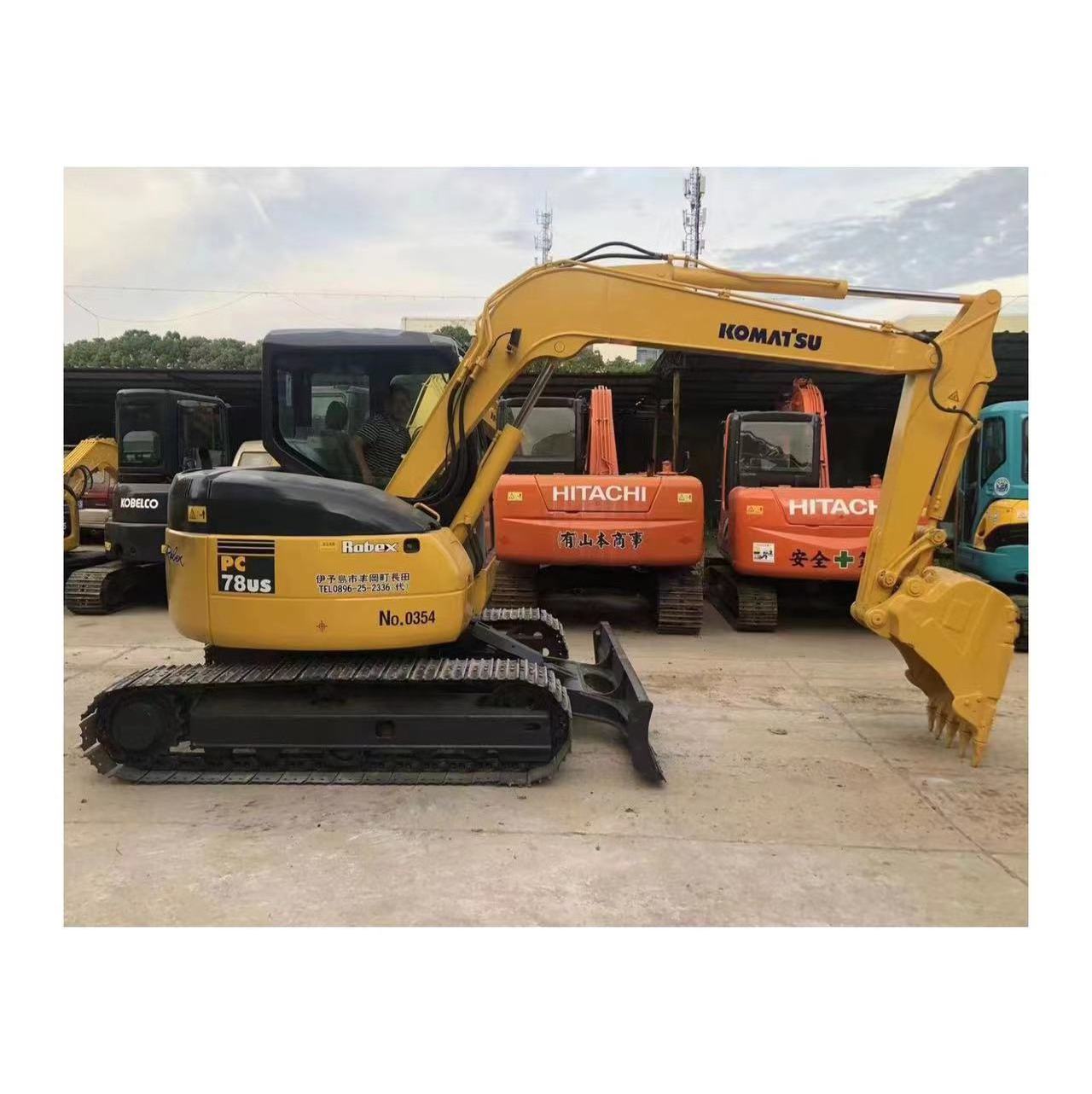 Japanese Komatsu Pc78us Used Excavator 7.5ton Used Komatsu 78us Excavator Mini PC78 PC70 PC60 PC56 Digger