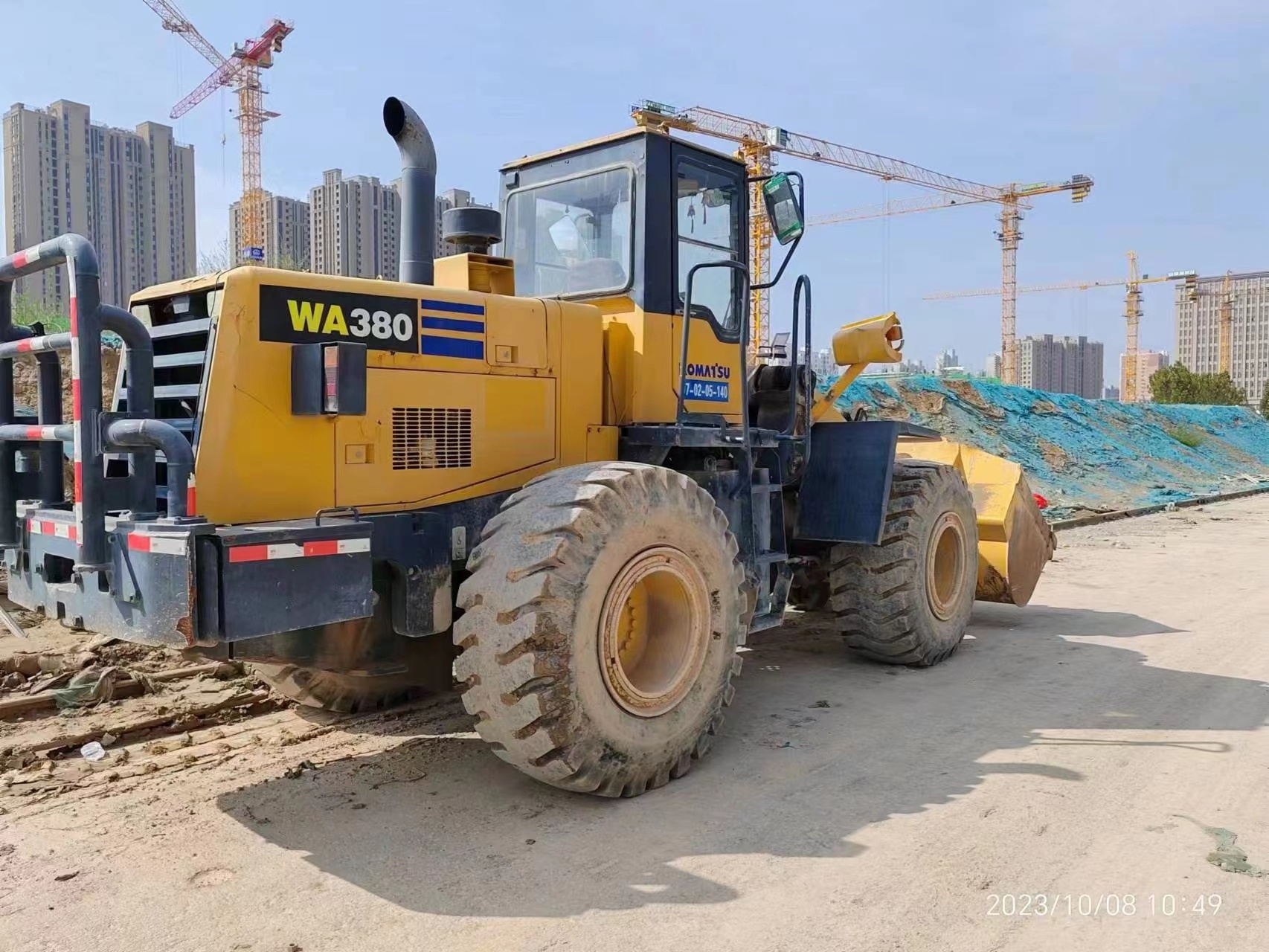 High quality Used Komatsu Loaders Wa380 Wheel Loader Komatsu Front Loader Wa380-3 Wa380-6