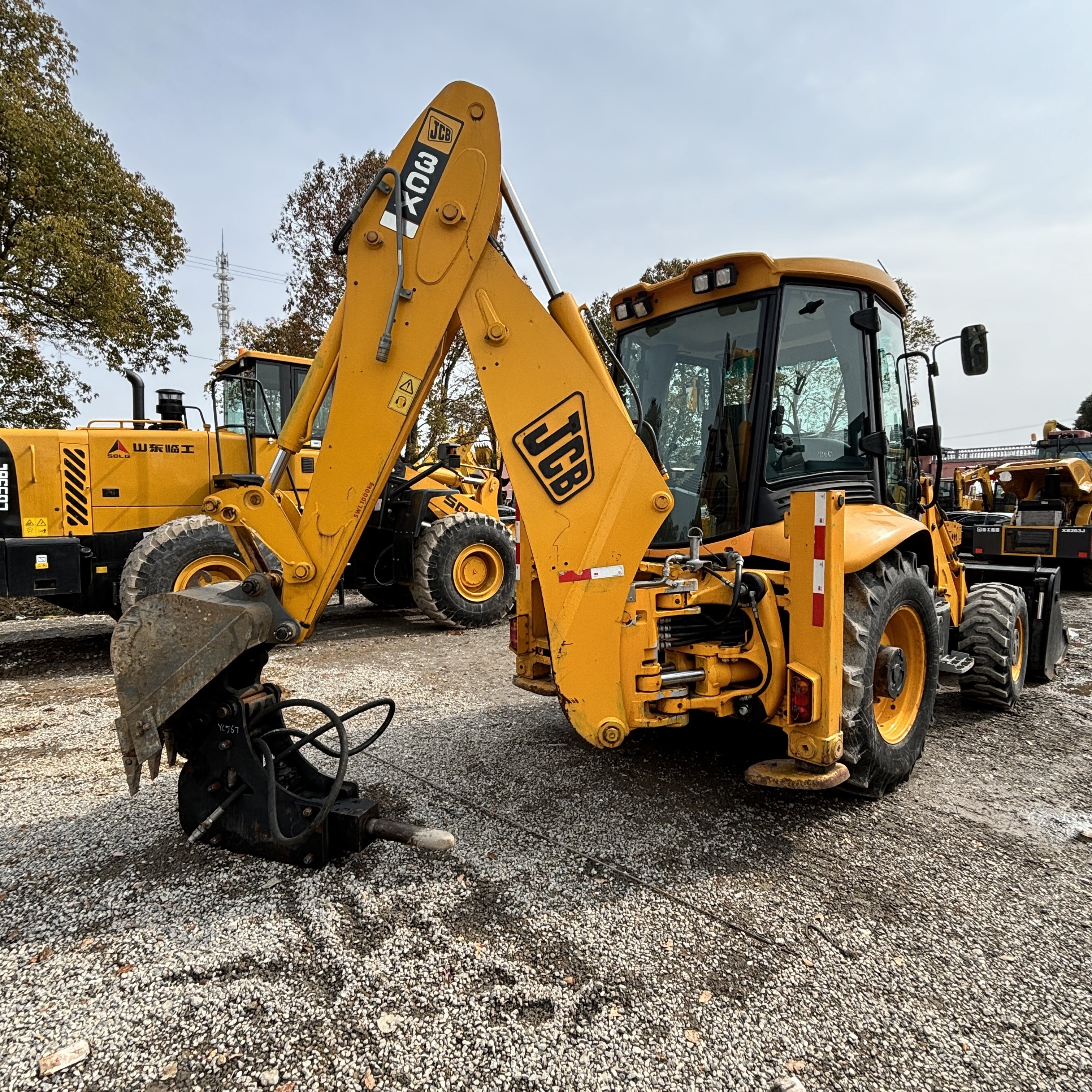 Original Used Jcb 3cx 4cx  Backhoe Loader 4 Wheels  7 Tons Used Excavating Loader Secondhand Machine Jcb 3cx 4cx For Sale