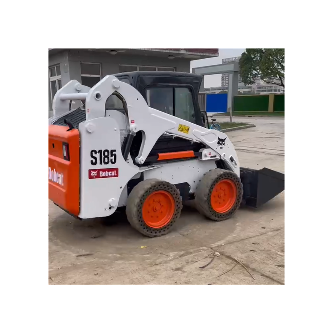 Used Powerful Performance Bobcat S185 S300 S70 mini Skid Steer Loader With Shovel Bucket