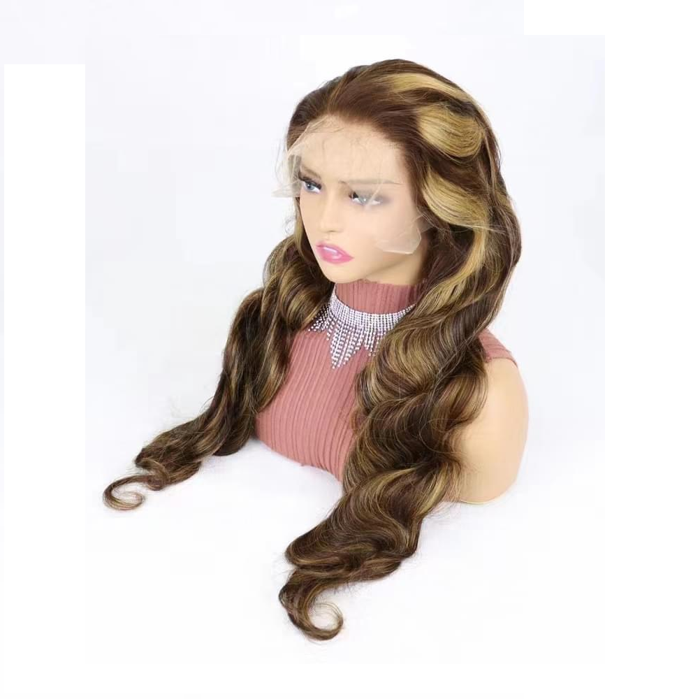 Hot Sale Fashion Curly Synthetic Wigs Frontal Lace Wigs 13x4 inches Ombre High Quality Hair Wigs For White Women