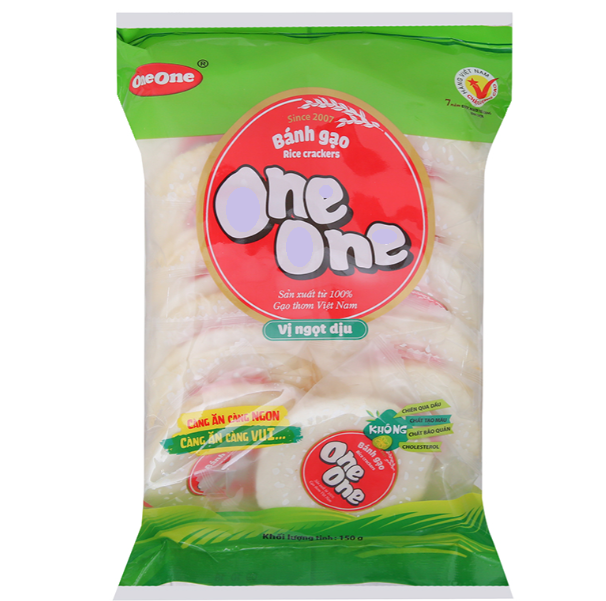 Viet Nam Manufacturer Sweet Rice Crackers Rice Cake 100% From Rice 150gr