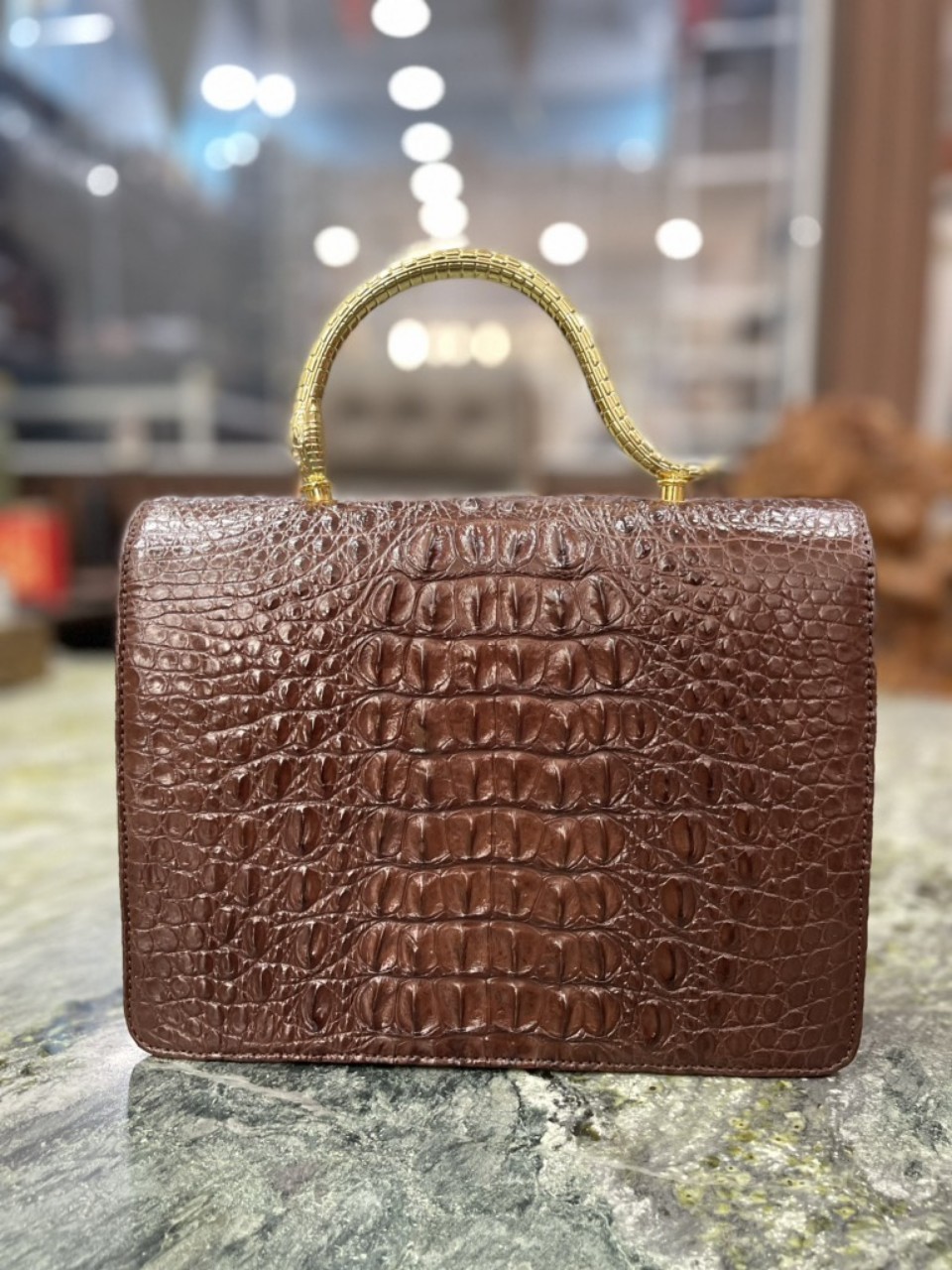 Wholesale Luxury Women Crocodile Skin Bag 100% Genuine Leather Lady Designer Handbag Customized Handbags