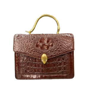 Wholesale Luxury Women Crocodile Skin Bag 100% Genuine Leather Lady Designer Handbag Customized Handbags