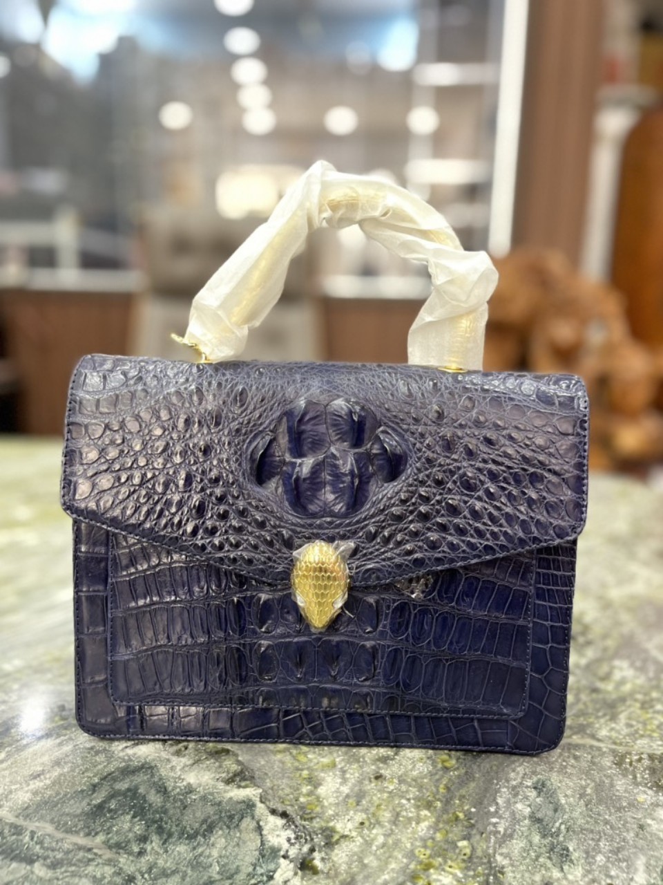 Wholesale Luxury Women Crocodile Skin Bag 100% Genuine Leather Lady Designer Handbag Customized Handbags