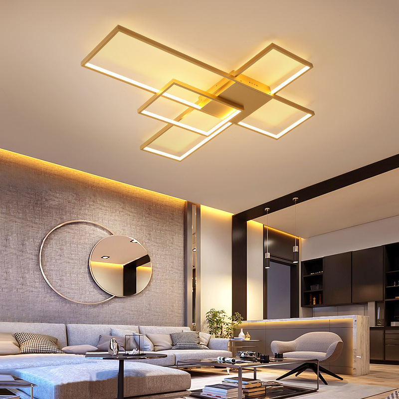 simple modern atmospheric stylish personalized creative led ceiling lamp lamp art geometric ceiling light