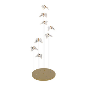 Nordic Modern Single Butterfly Acrylic Pendant Light Bedroom Hanging Lamp Living Room Decoration Bar Hotel LED Light Fixture