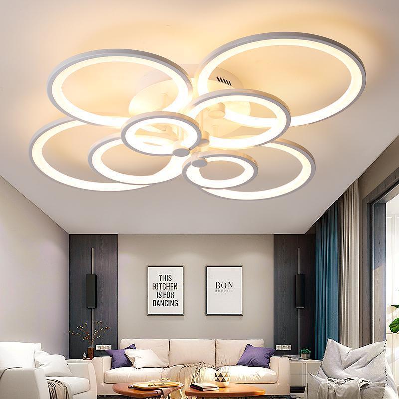 Hot selling design in 2020 Modern Indoor Acrylic Round Shape LED Ceiling Light Surface Mounted Modern Pendant Light For Bedroom