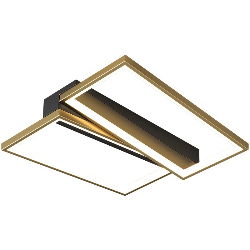 Customized by manufacturer Three Light Colors Rectangular living room lamp Home ceiling light fixture remote control Led ceiling