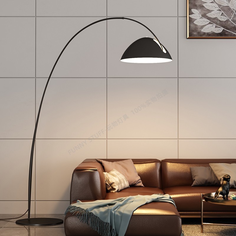 Modern Design Stainless Steel Fishing Lamp Office Home Decor Ajustable Standing Lamp Living Room Sofa Floor Lamp