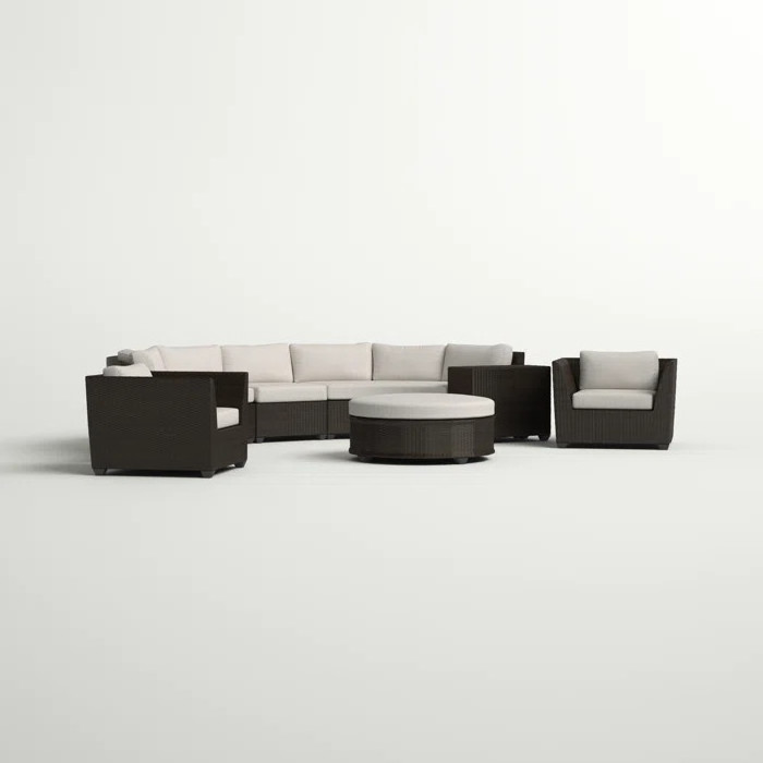 Best Choice Products Modular Outdoor Conversational Furniture Set Rattan Wicker Sectional Sofas