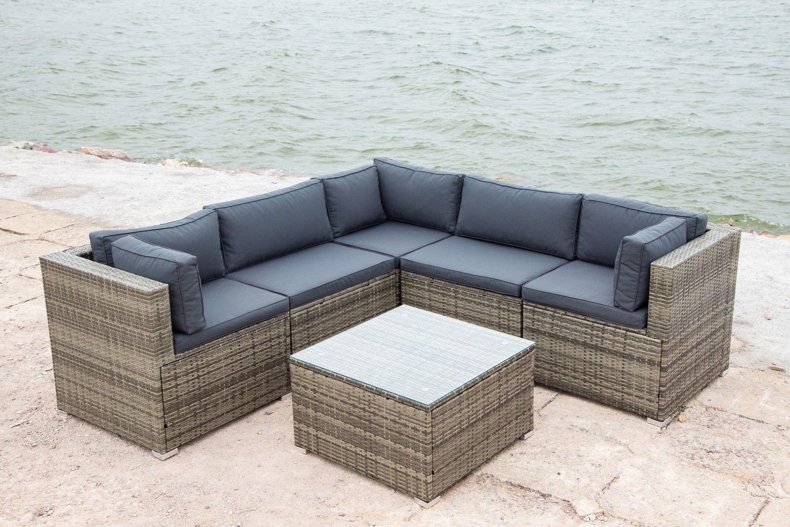 Medium lounge set wicker furniture set indoor and outdoor table furniture and chair