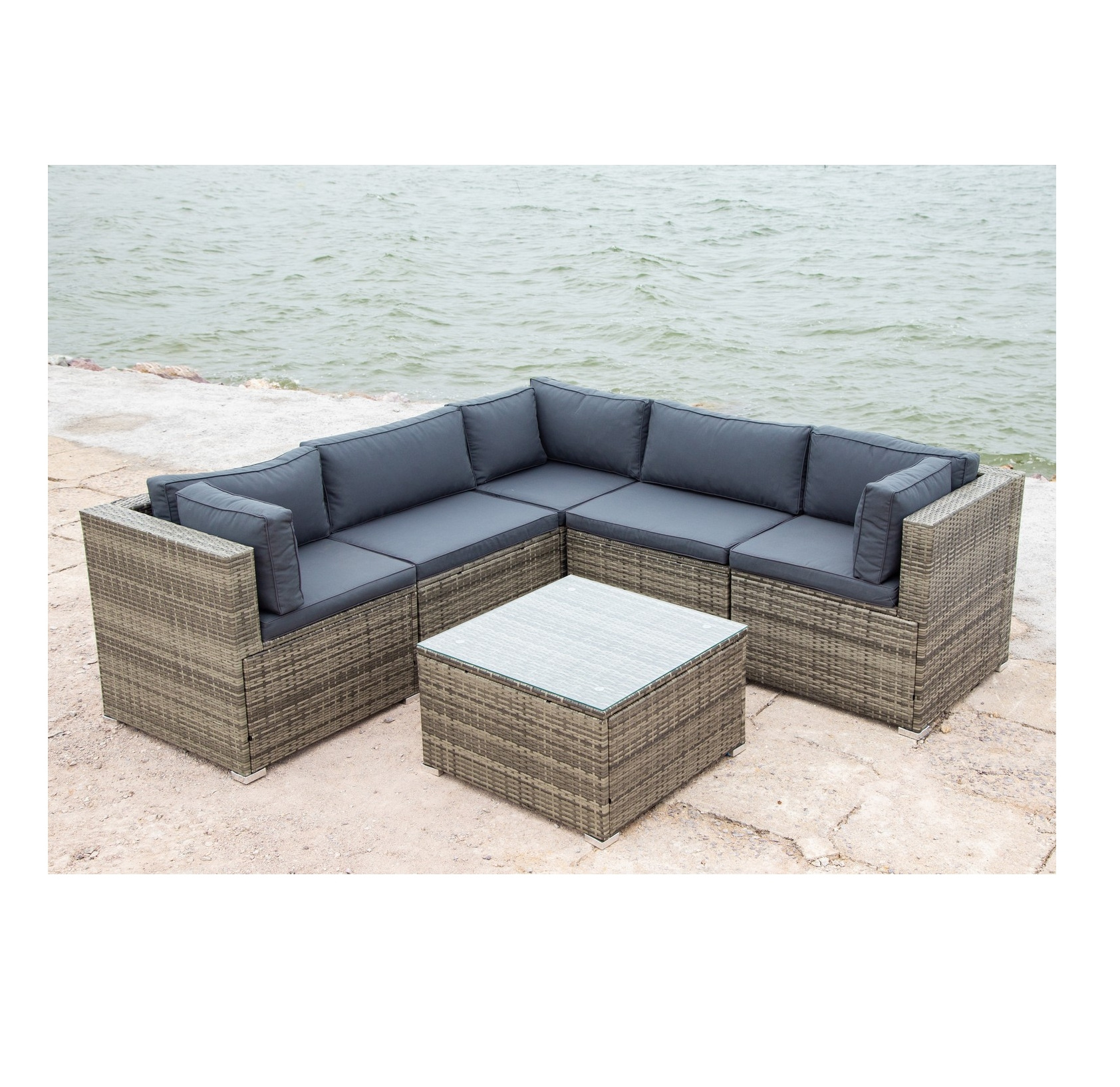 Medium lounge set wicker furniture set indoor and outdoor table furniture and chair