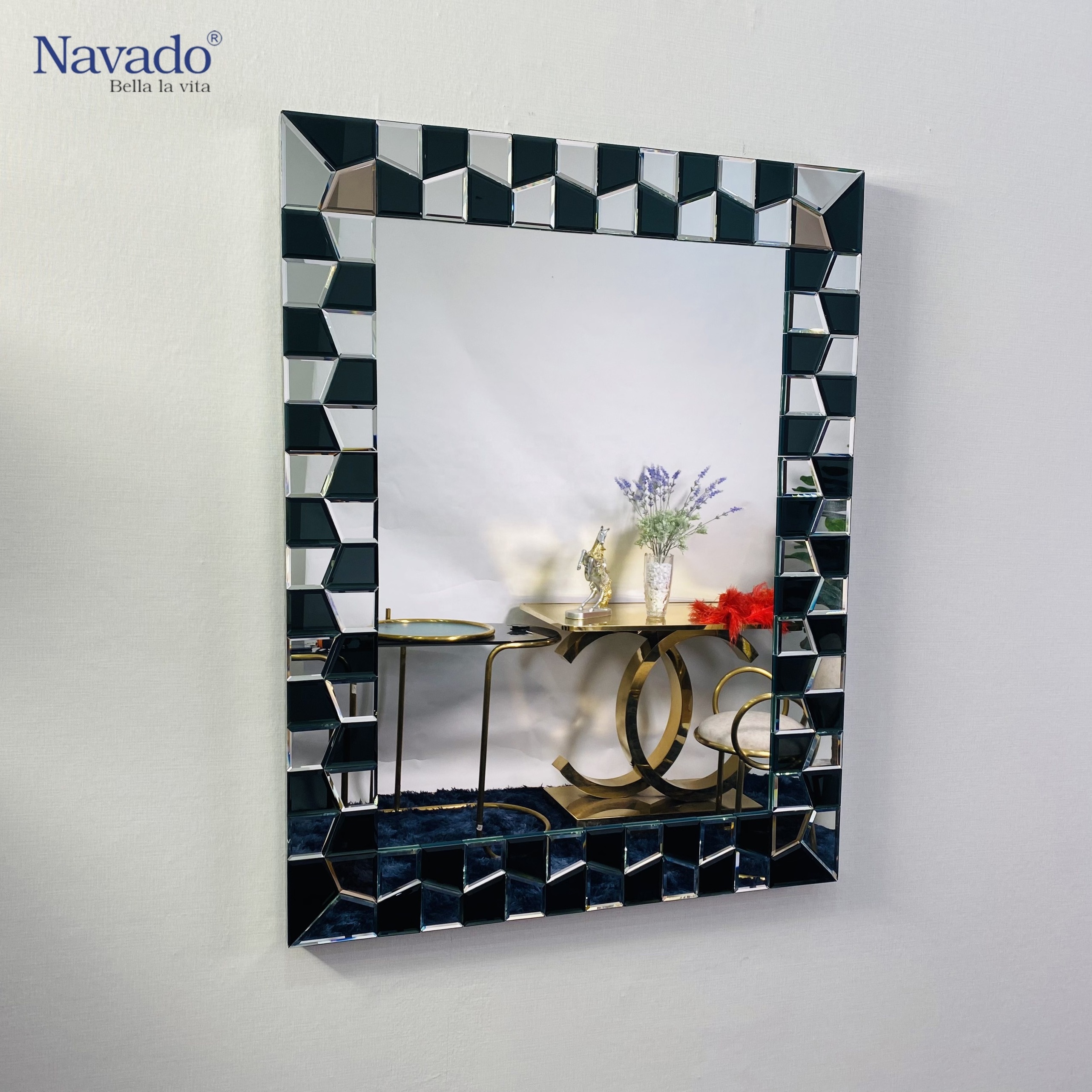 Fast Delivery Vanity Decoration 8-layer Silver Coated Bathroom Mirror 700x900mm With Good Price