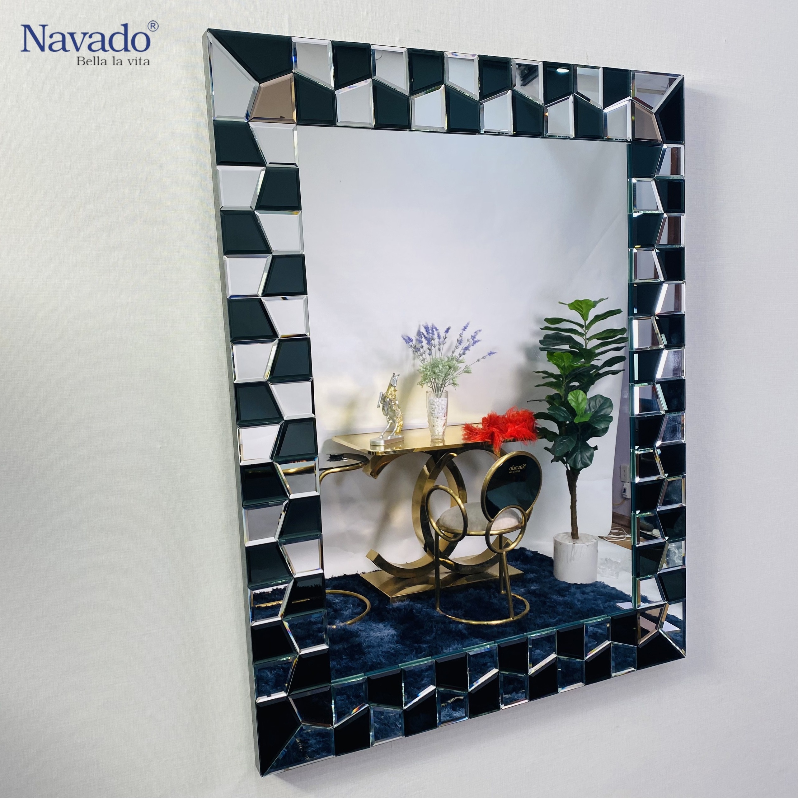 Fast Delivery Vanity Decoration 8-layer Silver Coated Bathroom Mirror 700x900mm With Good Price