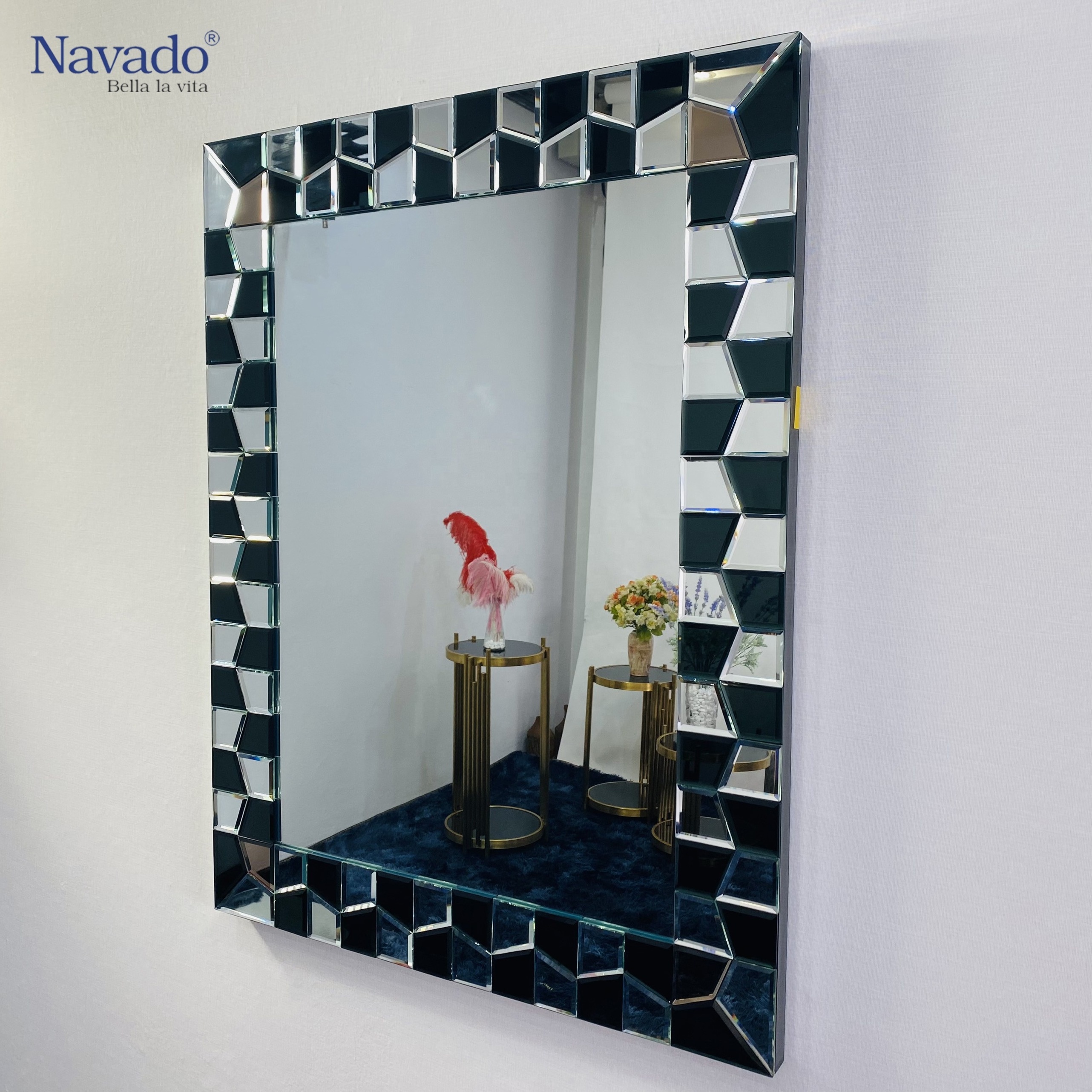 Fast Delivery Vanity Decoration 8-layer Silver Coated Bathroom Mirror 700x900mm With Good Price