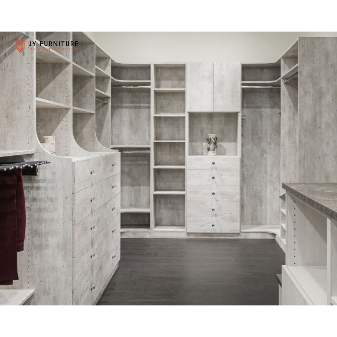 OEM Design Simple Modular Wardrobe Closet Moonlight Cabinet For Bedroom Dressing Room Closets Organizer EU Frameless Style