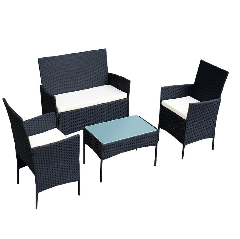 High quality - 4 Pieces Patio Furniture Set - Rattan Outdoor Table and Chairs - Outdoor furniture set