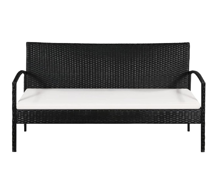 Vietnam high quality Comfy Patio Furniture - 3 Seater Patio Sofa with Cushions - Made in Alloy Steel Rattan and Polyethy