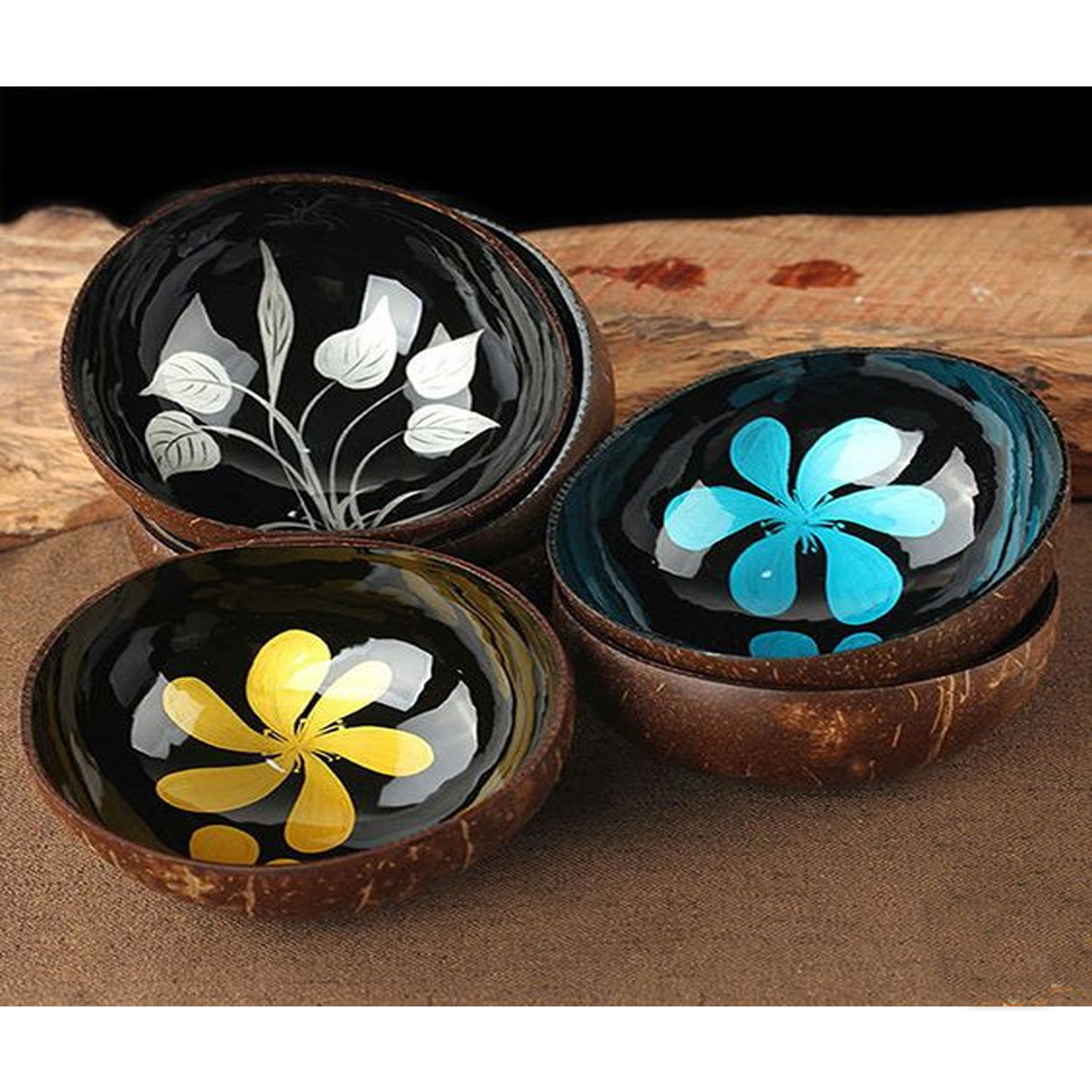 Stylish Coconut Shell Bowl Customized To Customer's Design Originated From Viet Nam Manufacturer +84966966403