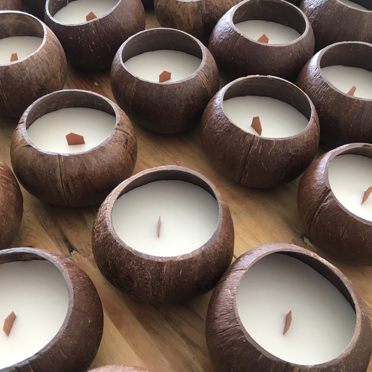 Wholesale Luxury Artistic Unique Natural Creative Coconut Shell Candle Home Decor Christmas Gifts Scented Candle